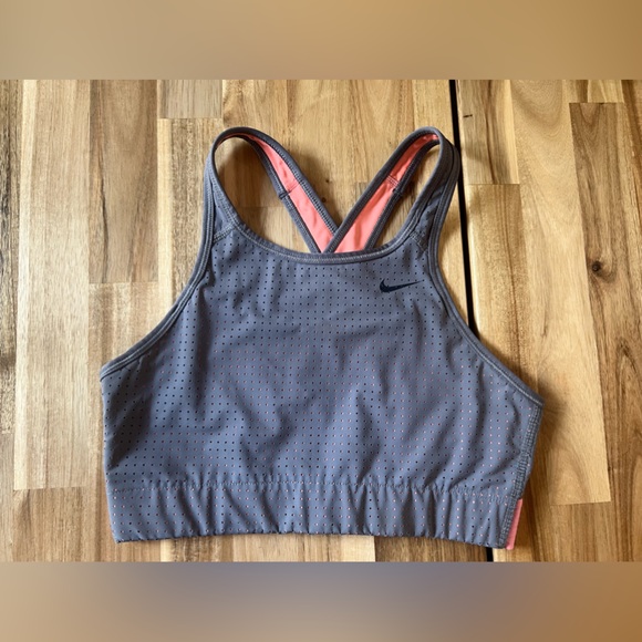 Nike Dri-fit Sports Bra Gray Pink, small - Picture 1 of 4